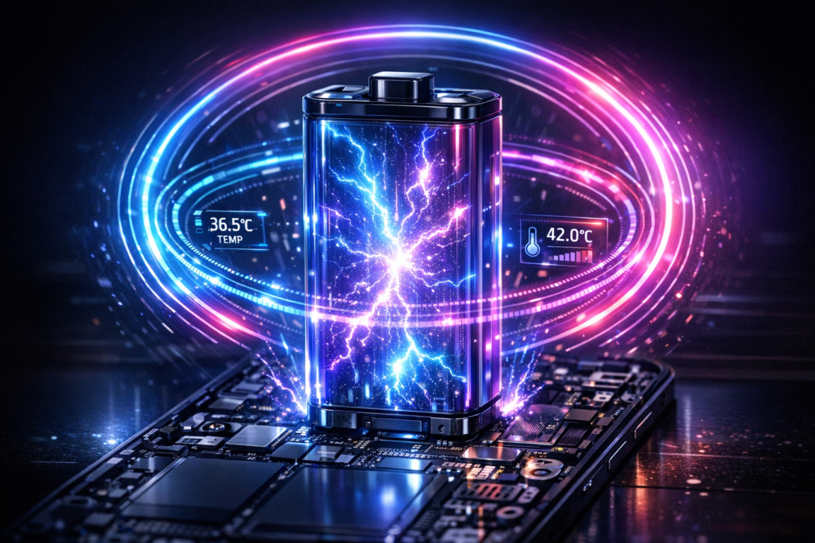 Smartphone overheating during fast charging.